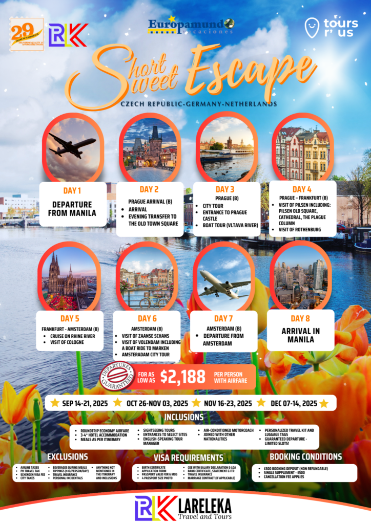 SWEET SHORT ESCAPE SEP, NOV, DEC LTT